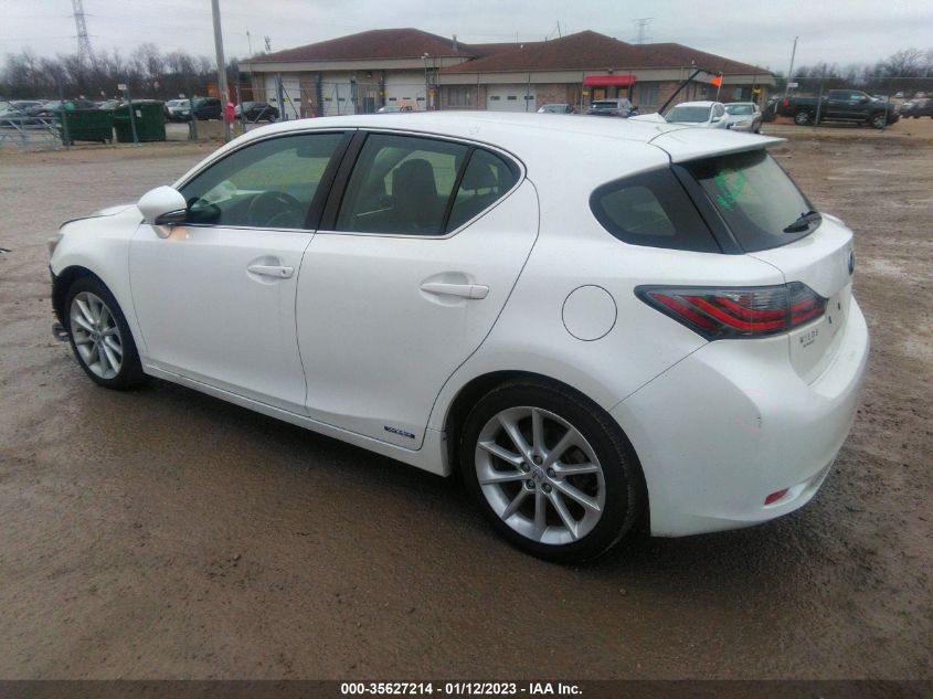 2013 LEXUS CT 200H HYBRID JTHKD5BH0D2157257