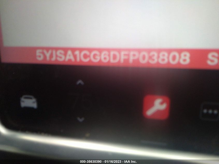 2013 TESLA MODEL S - 5YJSA1CG6DFP03808