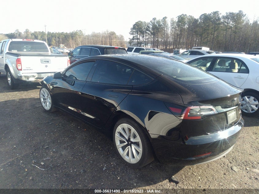VIN 5YJ3E1EB8NF113220 2022 TESLA MODEL 3 LONG RANGE