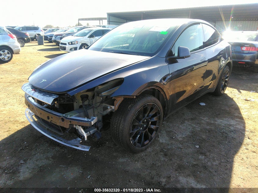VIN 5YJYGDEE1MF173821 2021 TESLA MODEL Y LONG RANGE
