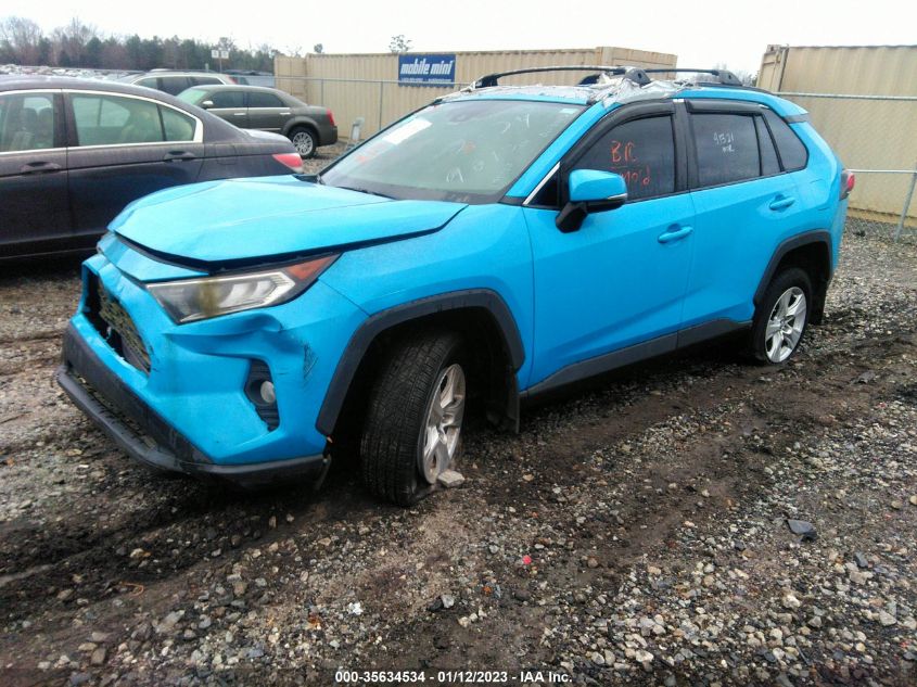 2019 TOYOTA RAV4 XLE 2T3W1RFV6KW009010