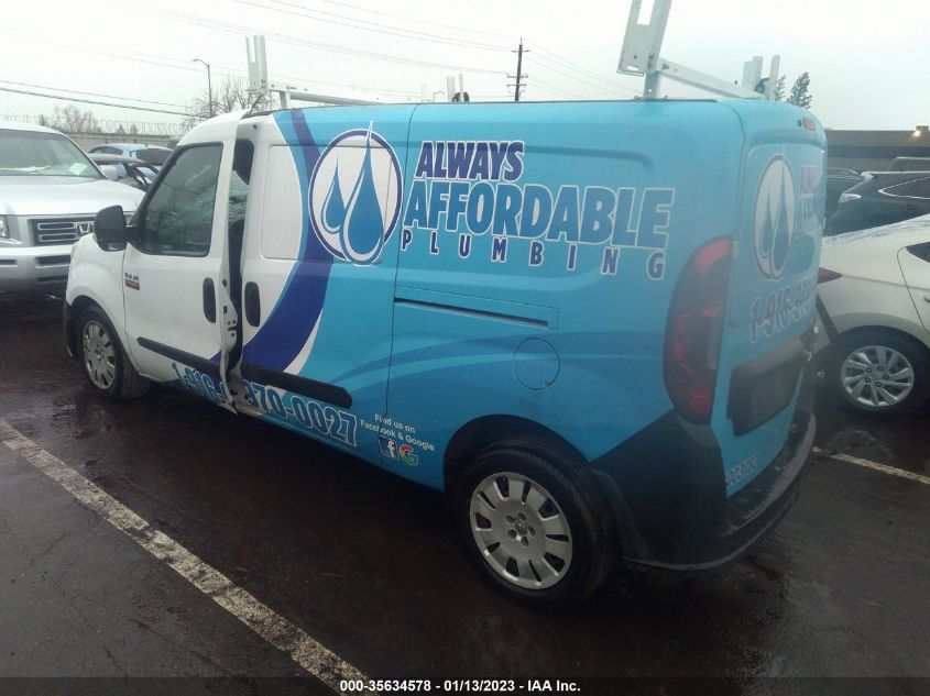 2015 RAM PROMASTER CITY CARGO VAN TRADESMAN ZFBERFAT0F6A04665