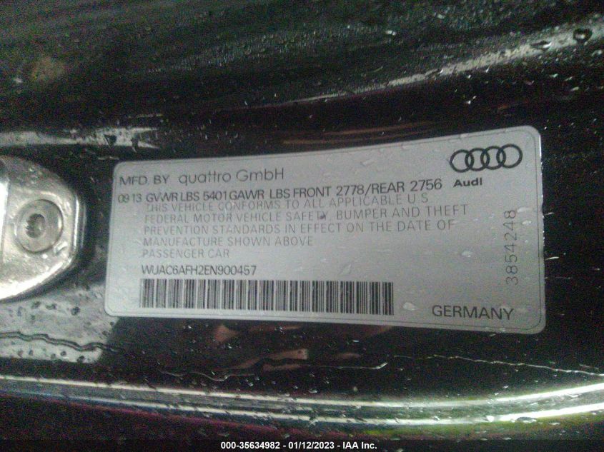 2014 AUDI RS 5 WUAC6AFH2EN900457