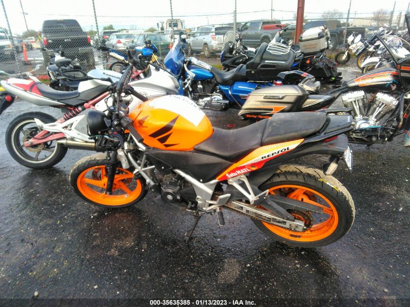 2013 HONDA CBR250 R MLHMC4107D5303619