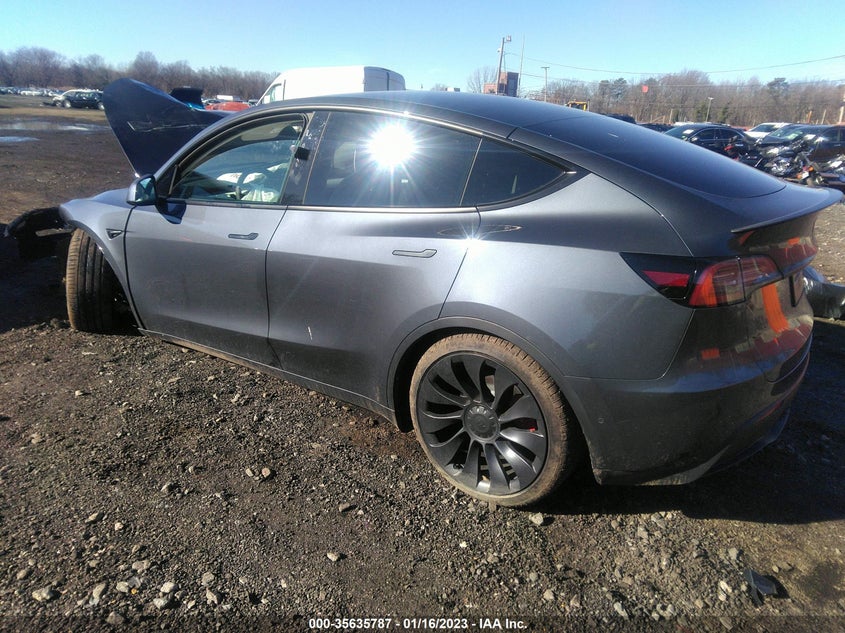 VIN 7SAYGDEF0NF543055 2022 TESLA MODEL Y PERFORMANCE