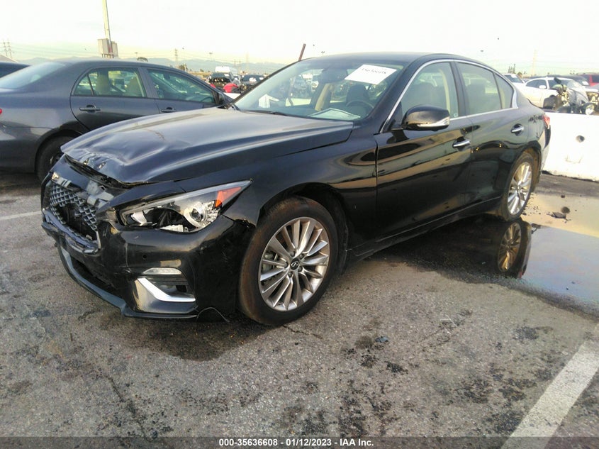 VIN JN1EV7BP3MM705578 2021 INFINITI Q50 3.0T LUXE