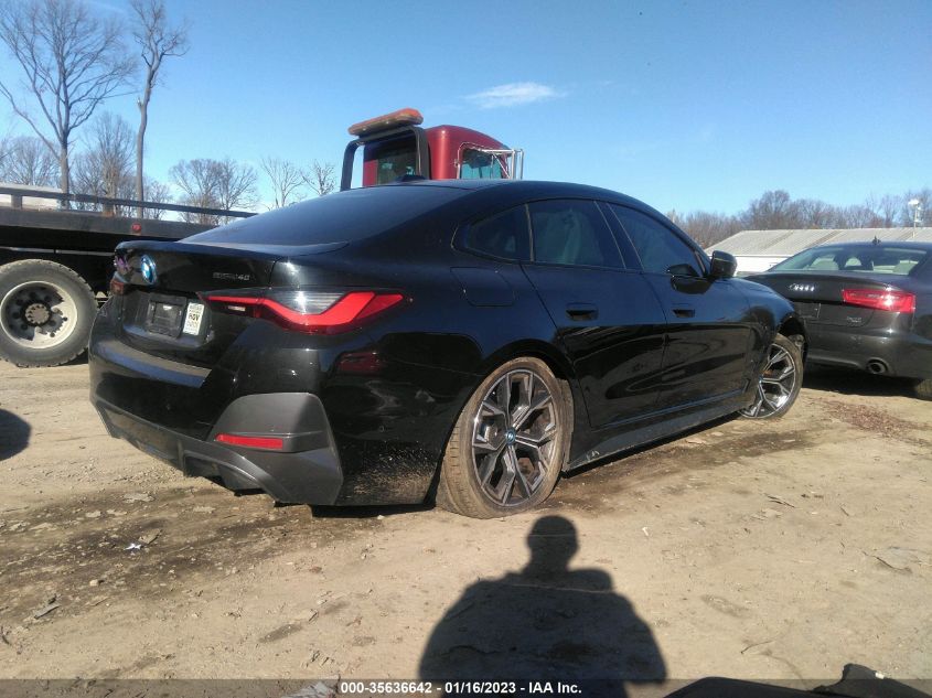 2022 BMW I4 EDRIVE40 WBY73AW08NFN02941