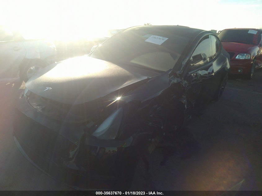 VIN 7SAYGDEF2NF408028 2022 TESLA MODEL Y PERFORMANCE