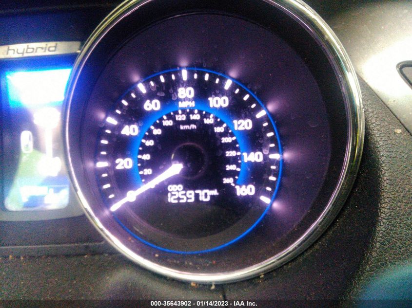 2013 HYUNDAI SONATA HYBRID LIMITED KMHEC4A43DA086602