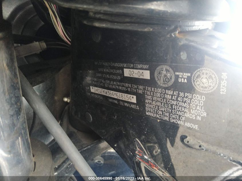 2004 HARLEY-DAVIDSON FLHTCI SHRINE 1HD1FKW364Y618154