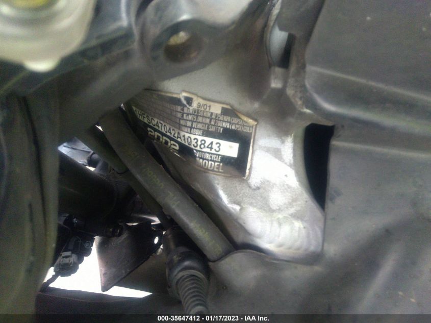 2002 HONDA GL1800 1HFSC47042A103843