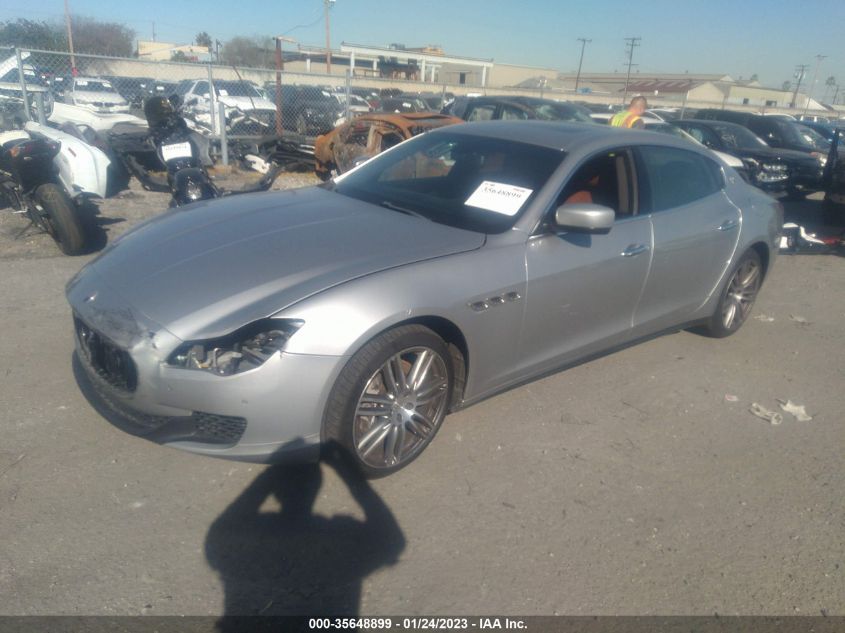 2016 MASERATI QUATTROPORTE S ZAM56RPA2G1185384