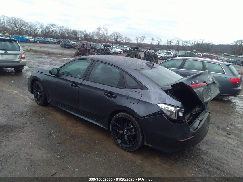 VIN 2HGFE2F53NH607265 2022 HONDA CIVIC SEDAN SPORT