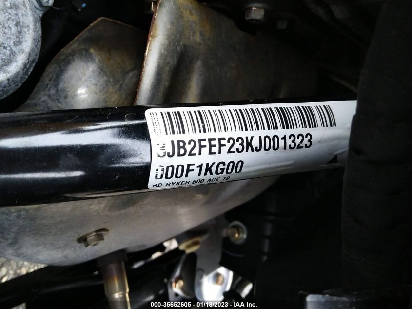 2019 CAN-AM RYKER 3JB2FEF23KJ001323