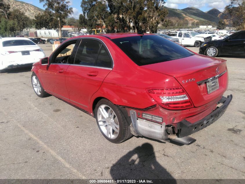 2013 MERCEDES-BENZ C-CLASS C 250 WDDGF4HB4DR269863