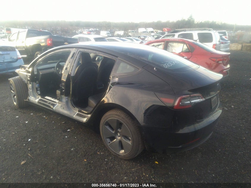 VIN 5YJ3E1EB9NF180201 2022 TESLA MODEL 3 LONG RANGE