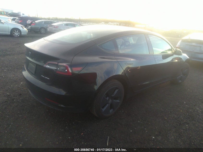 VIN 5YJ3E1EB9NF180201 2022 TESLA MODEL 3 LONG RANGE