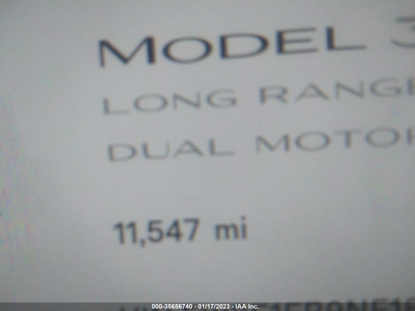 VIN 5YJ3E1EB9NF180201 2022 TESLA MODEL 3 LONG RANGE
