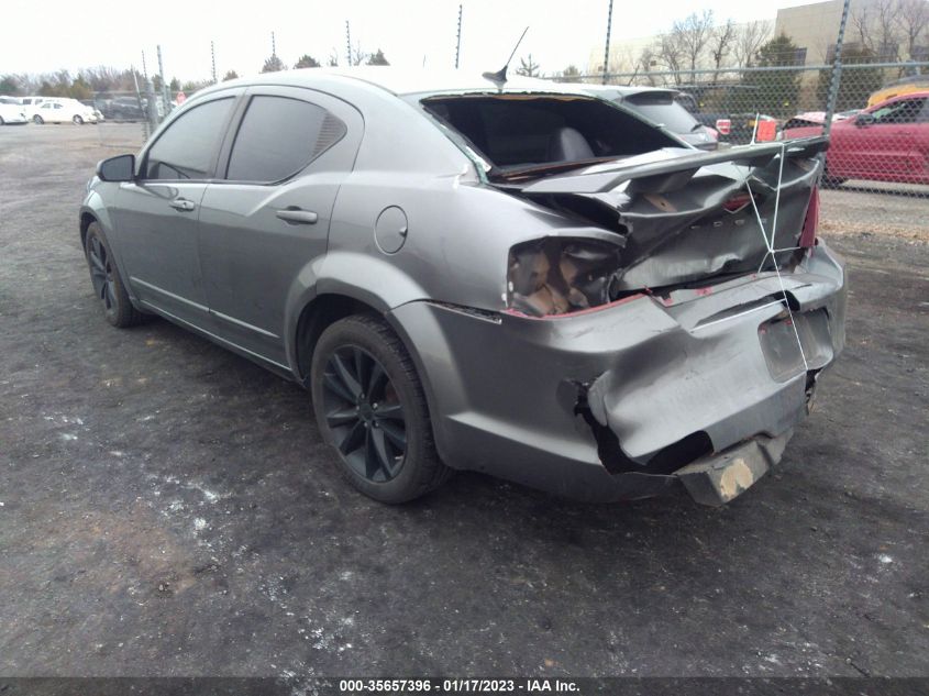 2013 DODGE AVENGER SXT - 1C3CDZCB1DN562182
