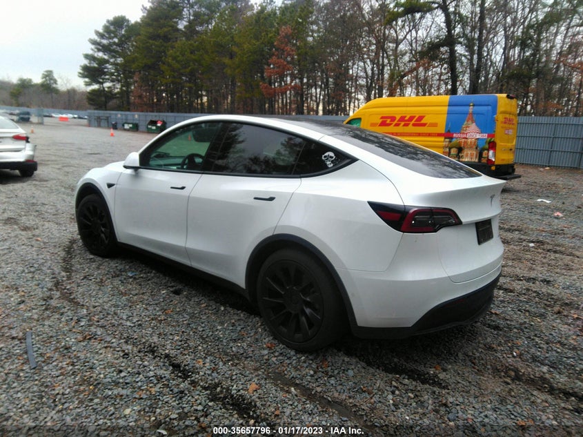 VIN 5YJYGAEE3MF222452 2021 TESLA MODEL Y LONG RANGE