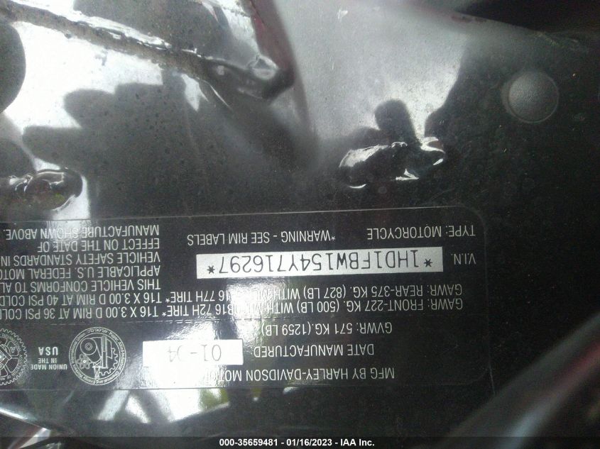 2004 HARLEY-DAVIDSON FLHRI 1HD1FBW154Y716297
