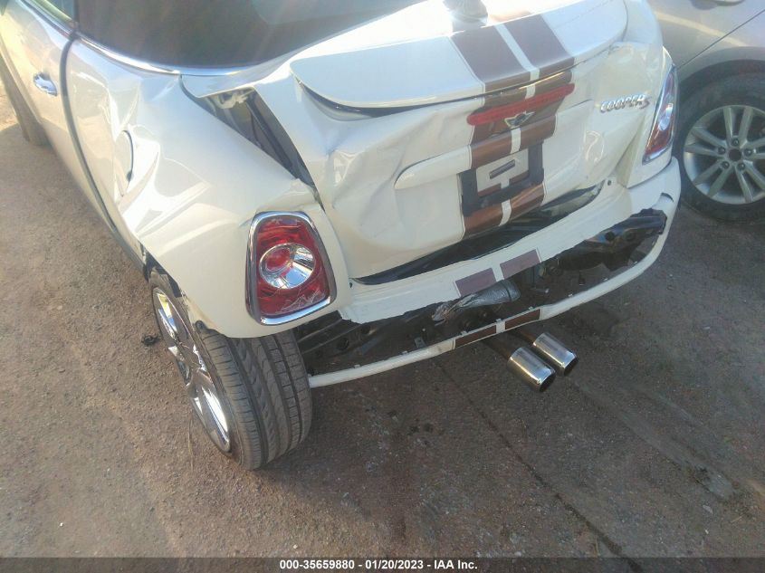 2013 MINI COOPER ROADSTER S WMWSY3C59DT593823