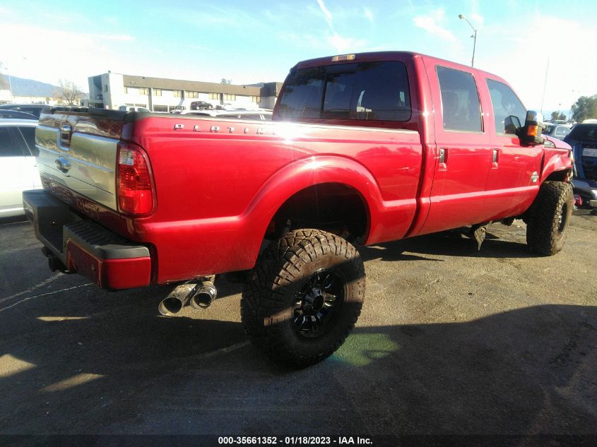 2015 FORD SUPER DUTY F-250 SRW LARIAT/PLATINUM 1FT7W2BT7FEA03246
