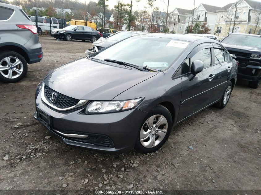 2013 HONDA CIVIC SDN LX 19XFB2F59DE223301