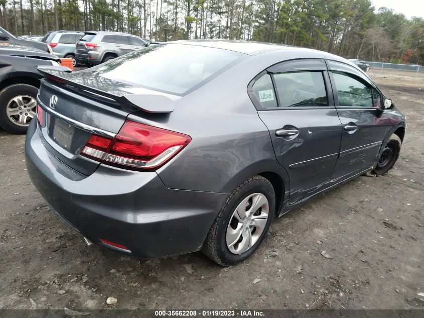 2013 HONDA CIVIC SDN LX 19XFB2F59DE223301