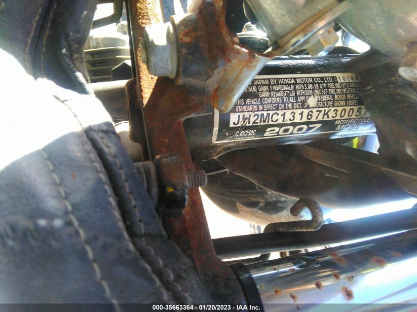 2007 HONDA CMX250 C JH2MC13167K300571