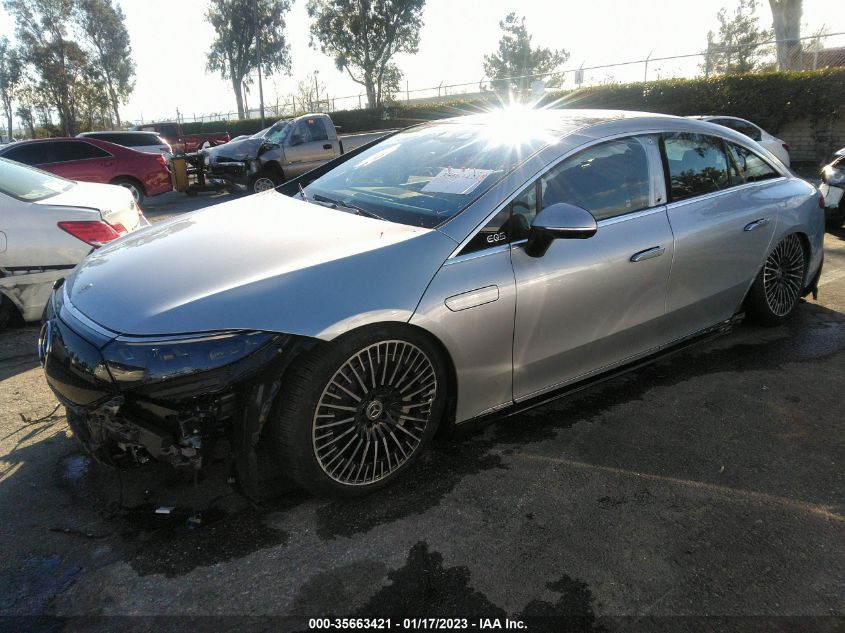 2022 MERCEDES-BENZ EQS EQS 450+ W1KCG2DBXNA022546