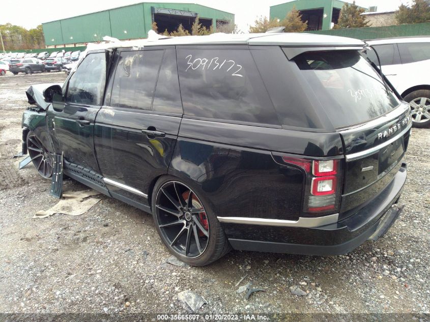 2017 LAND ROVER RANGE ROVER HSE SALGS2FV7HA355267