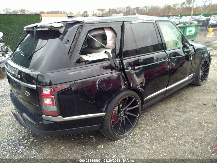 2017 LAND ROVER RANGE ROVER HSE SALGS2FV7HA355267