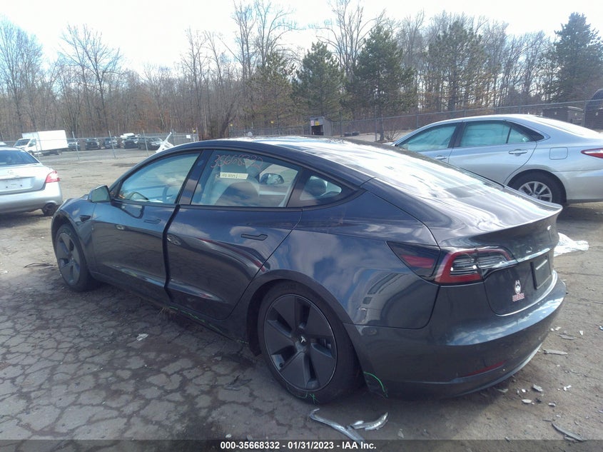 VIN 5YJ3E1EBXMF052547 2021 TESLA MODEL 3 LONG RANGE