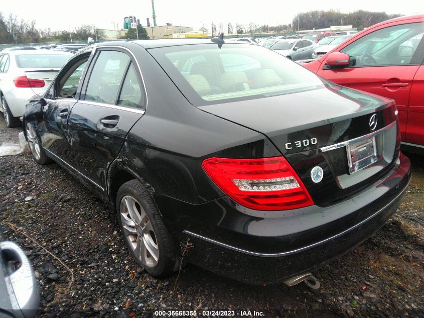 2014 MERCEDES-BENZ C 300 SPORT 4MATIC/LUXURY 4MATIC WDDGF8AB9EG233181
