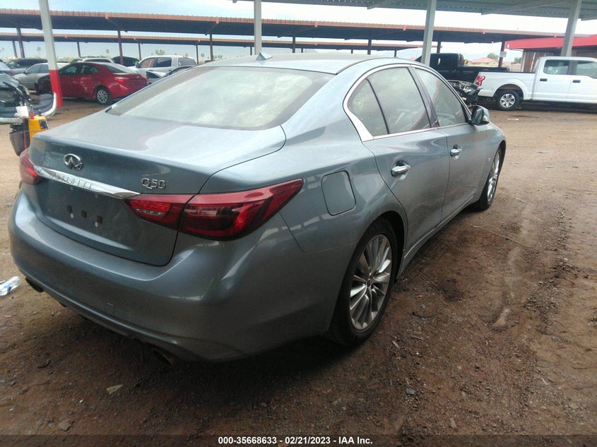 VIN JN1EV7AP8LM205268 2020 INFINITI Q50 3.0T LUXE