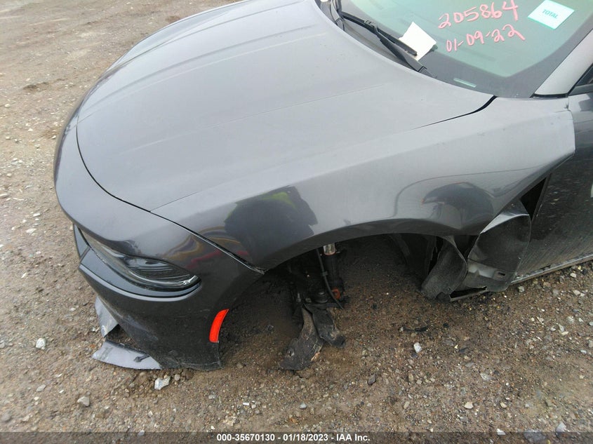 VIN 2C3LDXCT5JH205864 2018 DODGE CHARGER