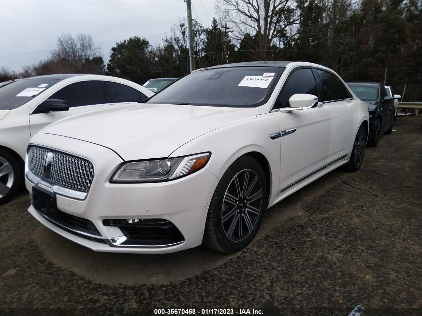 2017 LINCOLN CONTINENTAL RESERVE 1LN6L9RP0H5628155