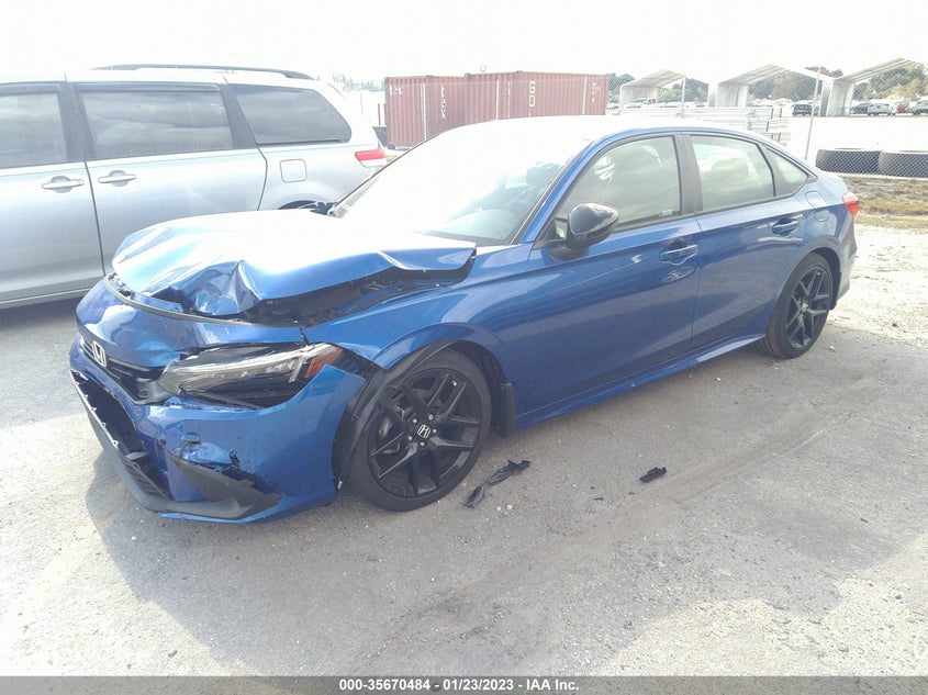 VIN 2HGFE2F52NH594864 2022 HONDA CIVIC SEDAN SPORT