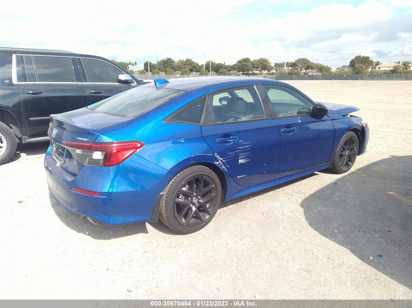 VIN 2HGFE2F52NH594864 2022 HONDA CIVIC SEDAN SPORT