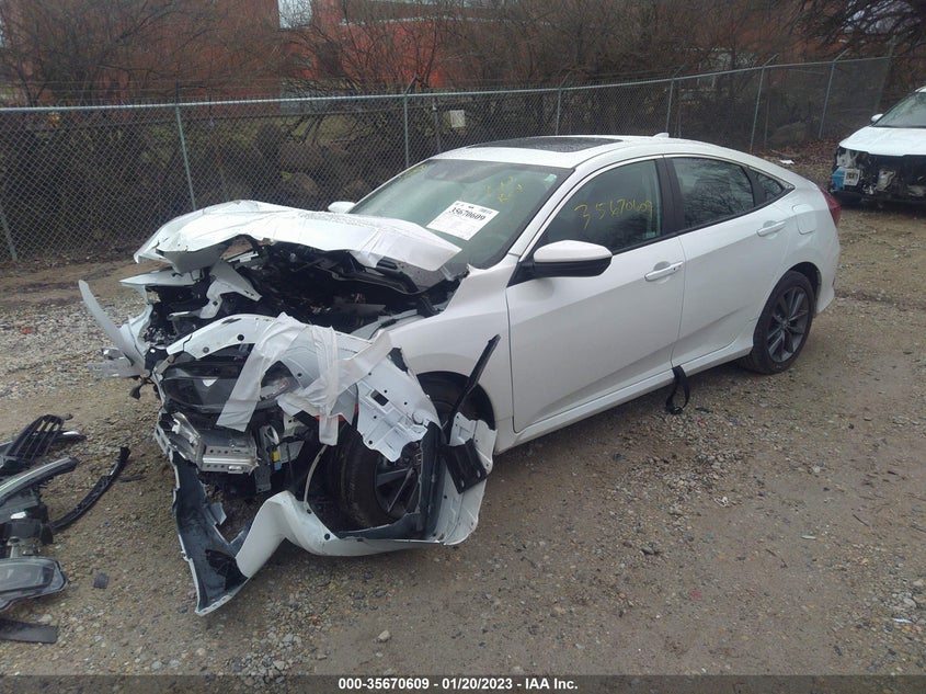 VIN 19XFC1F3XLE020955 2020 HONDA CIVIC SEDAN EX
