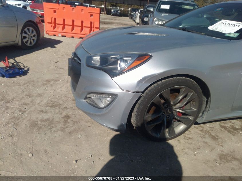 2013 HYUNDAI GENESIS COUPE 3.8 TRACK KMHHU6KJ1DU084016