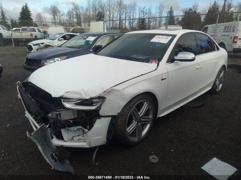 2013 AUDI S4 PREMIUM PLUS WAUDGAFL1DA186102