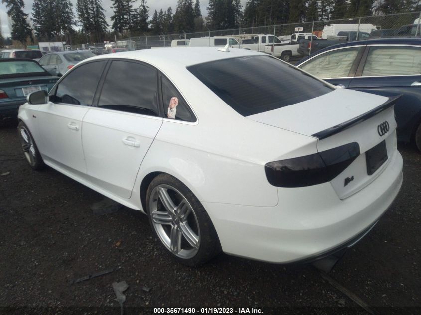 2013 AUDI S4 PREMIUM PLUS WAUDGAFL1DA186102