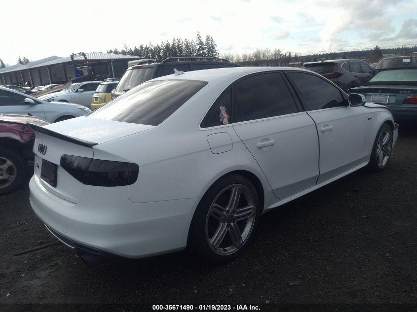 2013 AUDI S4 PREMIUM PLUS WAUDGAFL1DA186102