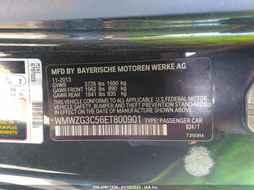 2014 MINI COOPER CLUBMAN S - WMWZG3C56ET800901
