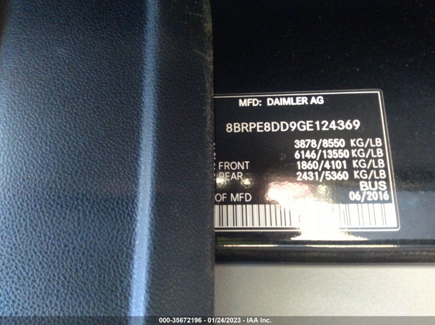 2016 MERCEDES-BENZ SPRINTER PASSENGER VANS 8BRPE8DD9GE124369