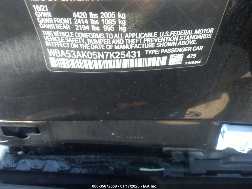 2022 BMW 2 SERIES 228I - WBA53AK05N7K25431