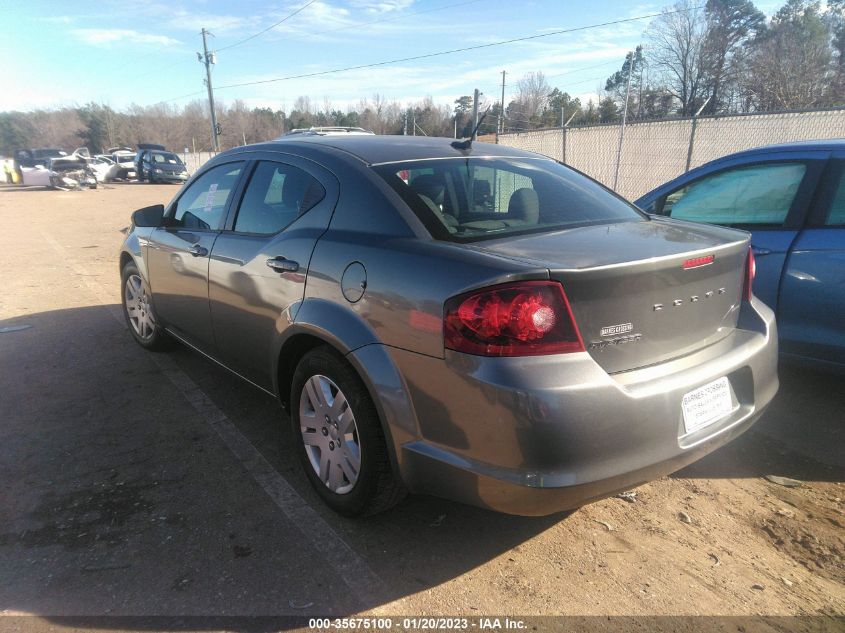 2013 DODGE AVENGER SE 1C3CDZAB7DN615907