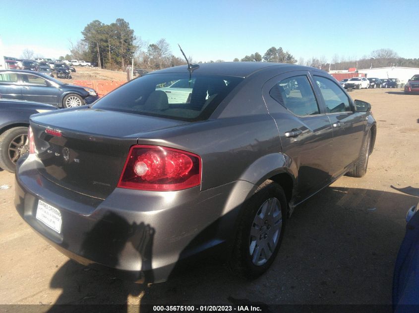 2013 DODGE AVENGER SE 1C3CDZAB7DN615907